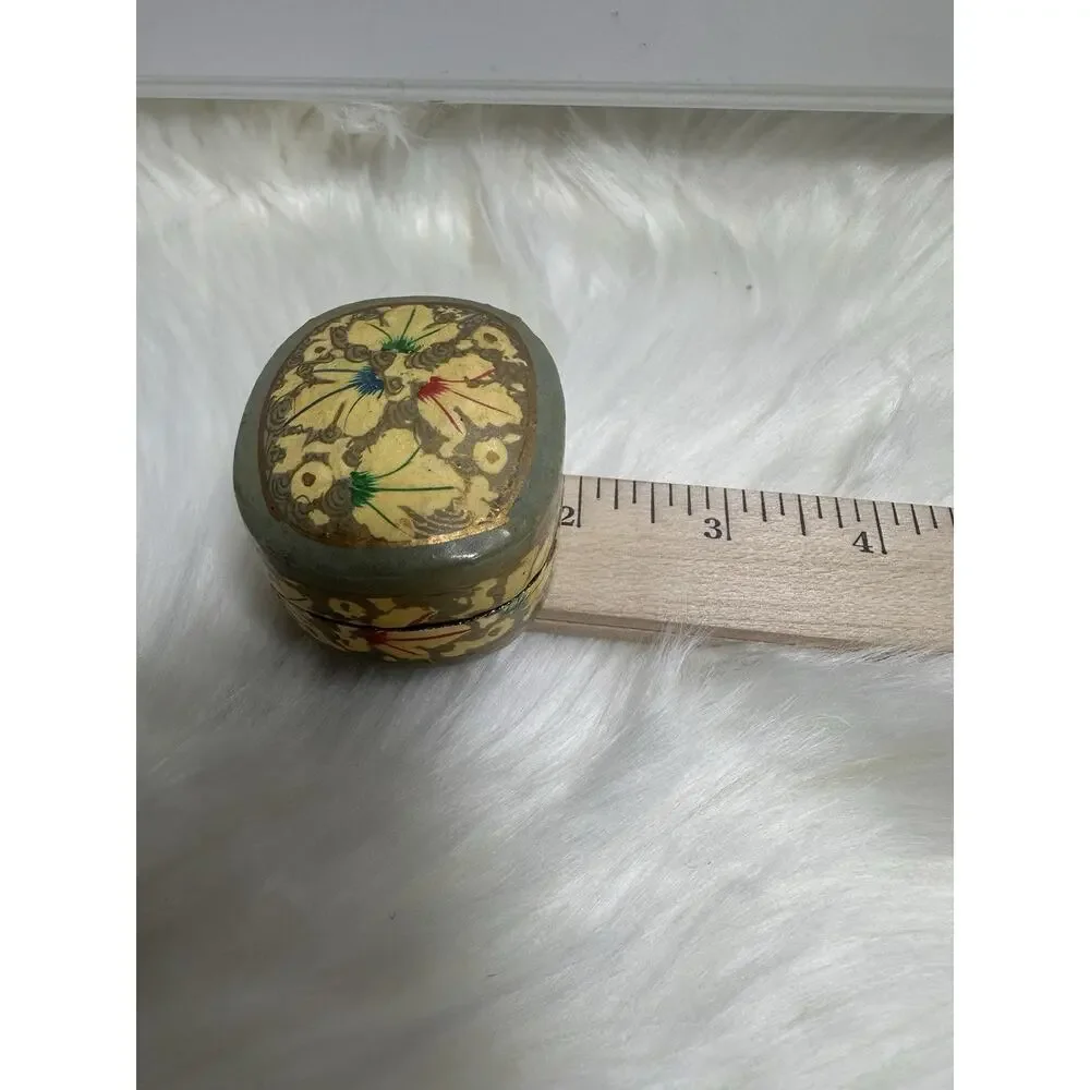 Vintage Paper Mache Trinket‎ Box
